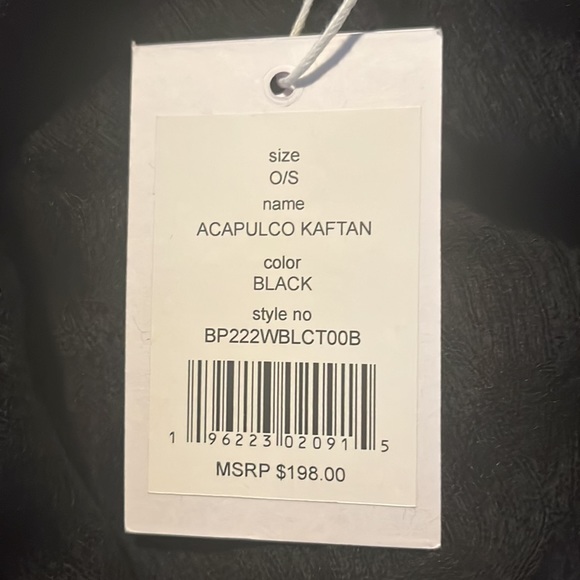 Rachel Zoe Walter Baker Acapulco Black Caftan - Picture 4 of 4